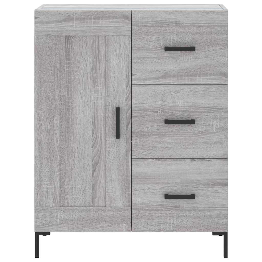 vidaXL Highboard Grey Sonoma 69,5x34x180 cm Engineered Wood