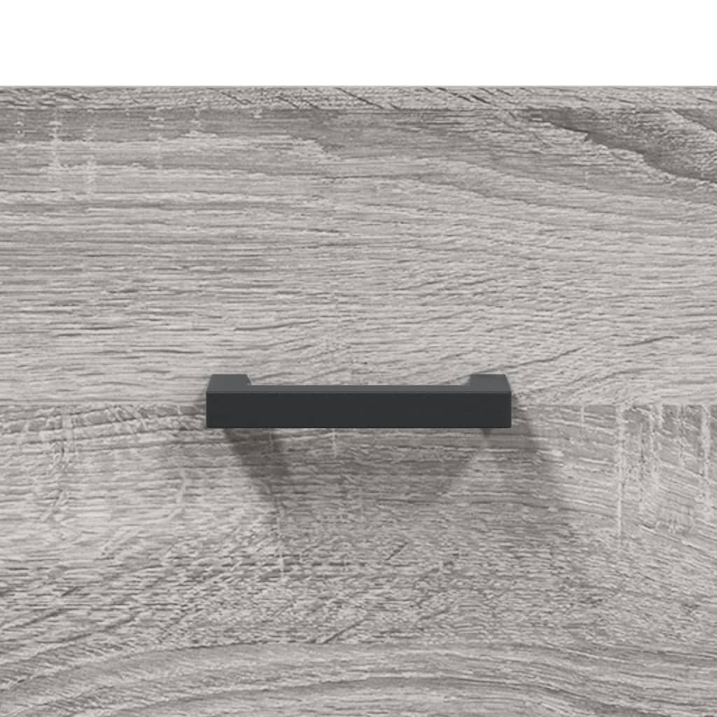 vidaXL Highboard Grey Sonoma 69,5x34x180 cm Engineered Wood