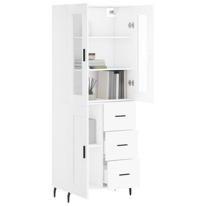 vidaXL Highboard White 69,5x34x180 cm Engineered Wood