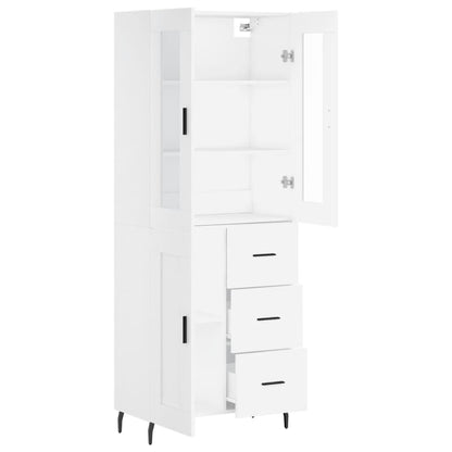 vidaXL Highboard White 69,5x34x180 cm Engineered Wood