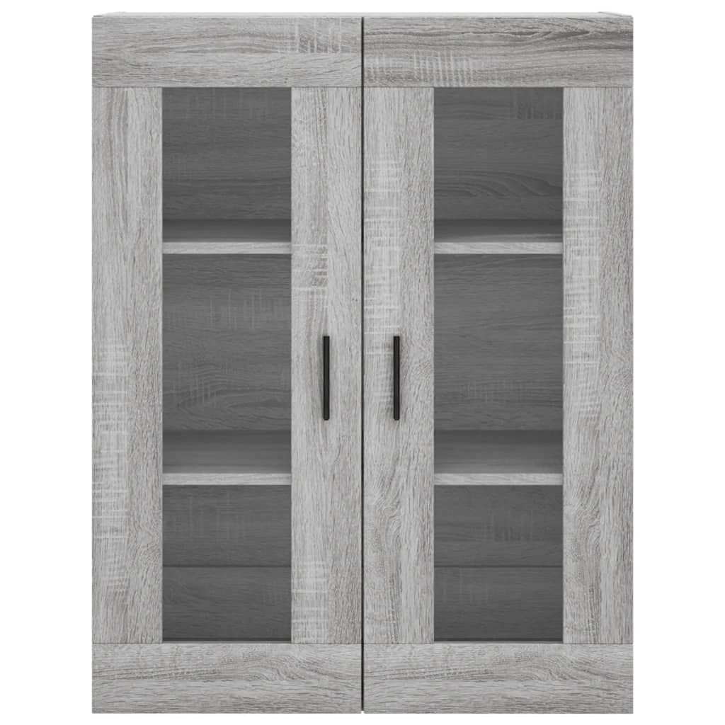 vidaXL Highboard Grey Sonoma 69,5x34x180 cm Engineered Wood
