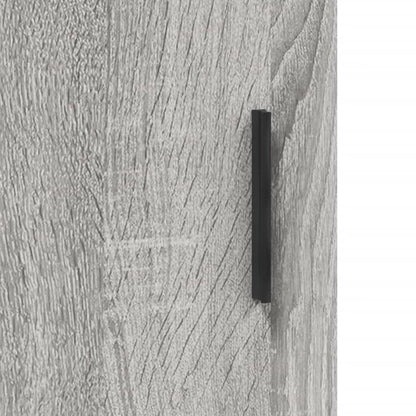 vidaXL Highboard Grey Sonoma 69,5x34x180 cm Engineered Wood