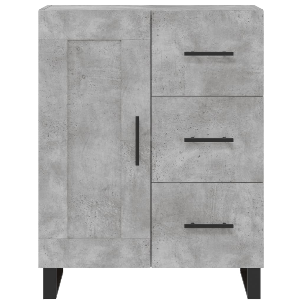 vidaXL Highboard Concrete Grey 69.5x34x180 cm Engineered Wood