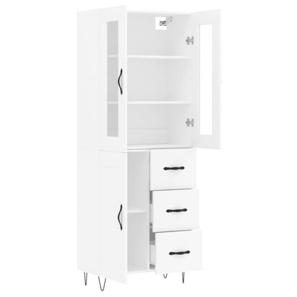 vidaXL Highboard White 69,5x34x180 cm Engineered Wood