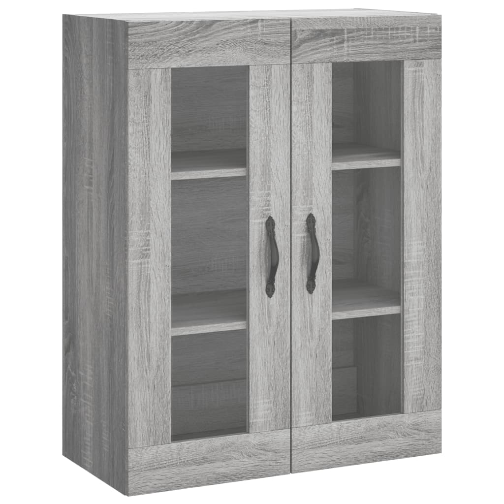 vidaXL Highboard Grey Sonoma 69,5x34x180 cm Engineered Wood
