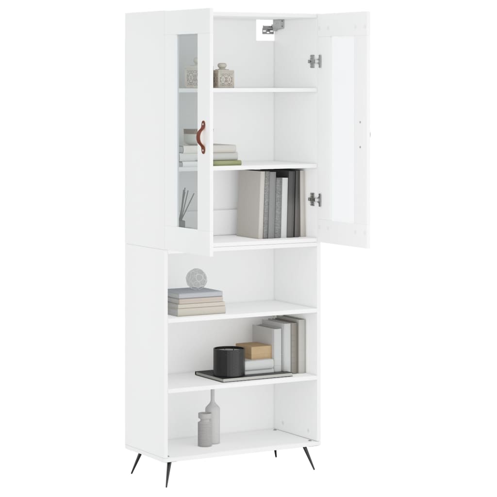vidaXL Highboard White 69.5x34x180 cm Engineered Wood
