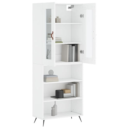 vidaXL Highboard White 69.5x34x180 cm Engineered Wood