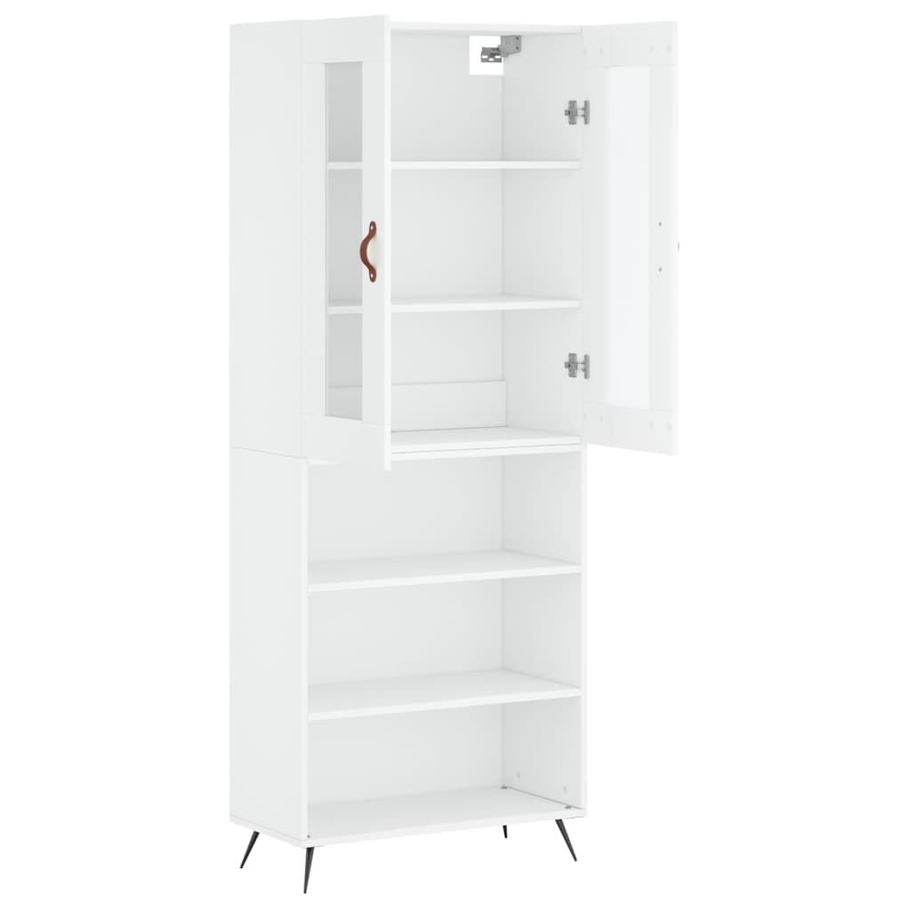 vidaXL Highboard White 69.5x34x180 cm Engineered Wood