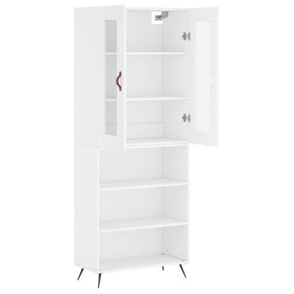 vidaXL Highboard White 69.5x34x180 cm Engineered Wood