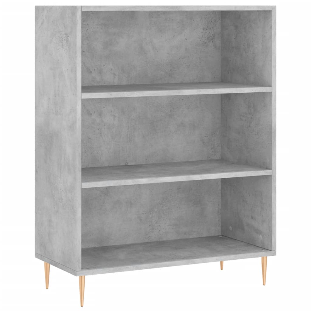 vidaXL Highboard Concrete Grey 69,5x34x180 cm Engineered Wood