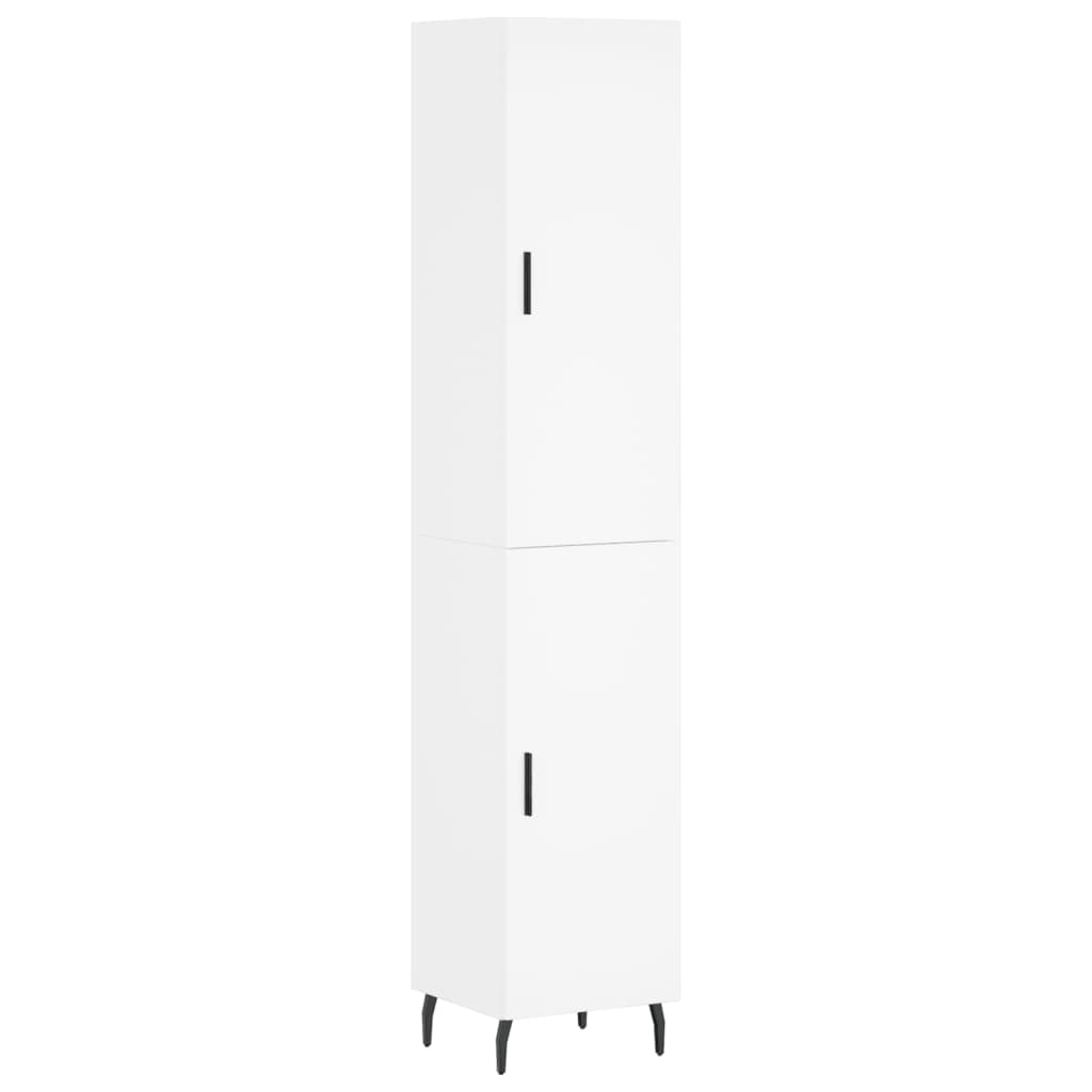 vidaXL Highboard White 34.5x34x180 cm Engineered Wood