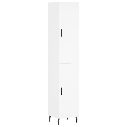 vidaXL Highboard White 34.5x34x180 cm Engineered Wood