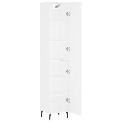 vidaXL Highboard White 34.5x34x180 cm Engineered Wood