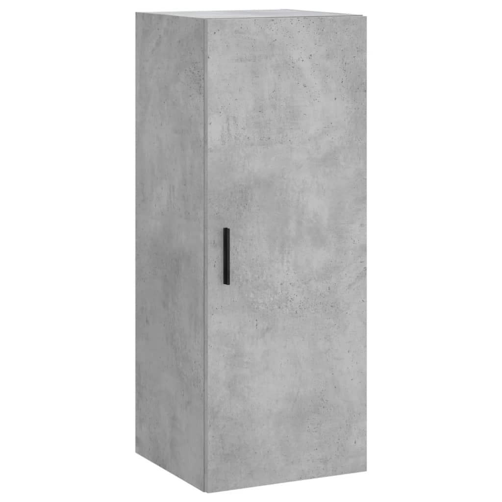vidaXL Highboard Concrete Grey 34,5x34x180 cm Engineered Wood