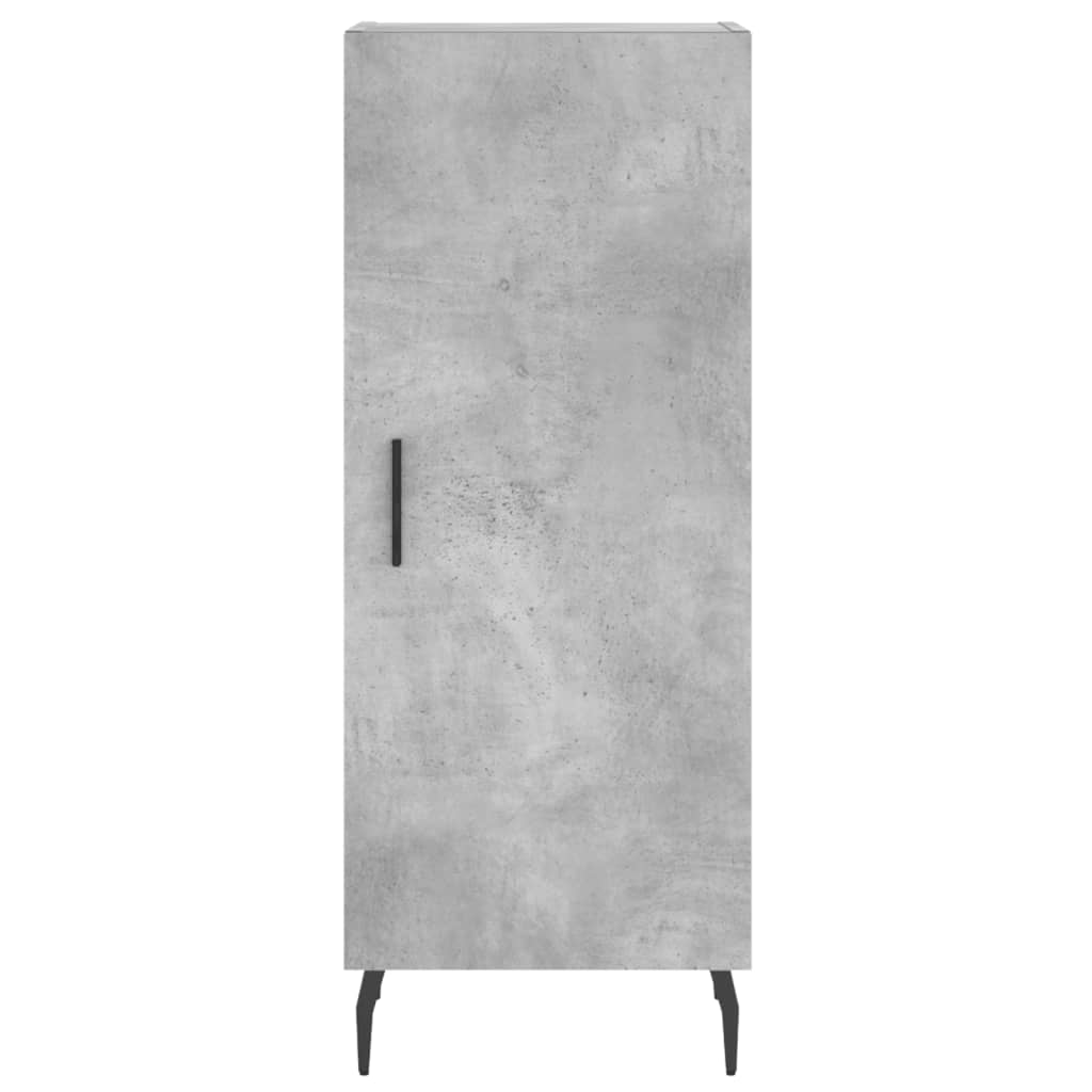 vidaXL Highboard Concrete Grey 34,5x34x180 cm Engineered Wood