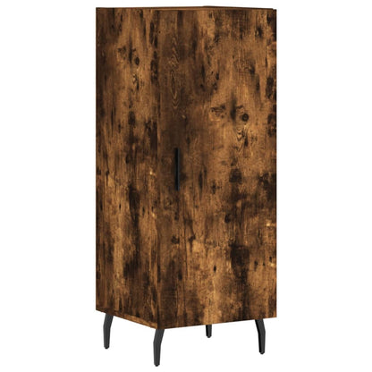 vidaXL Highboard Smoked Oak 34.5x34x180 cm Engineered Wood
