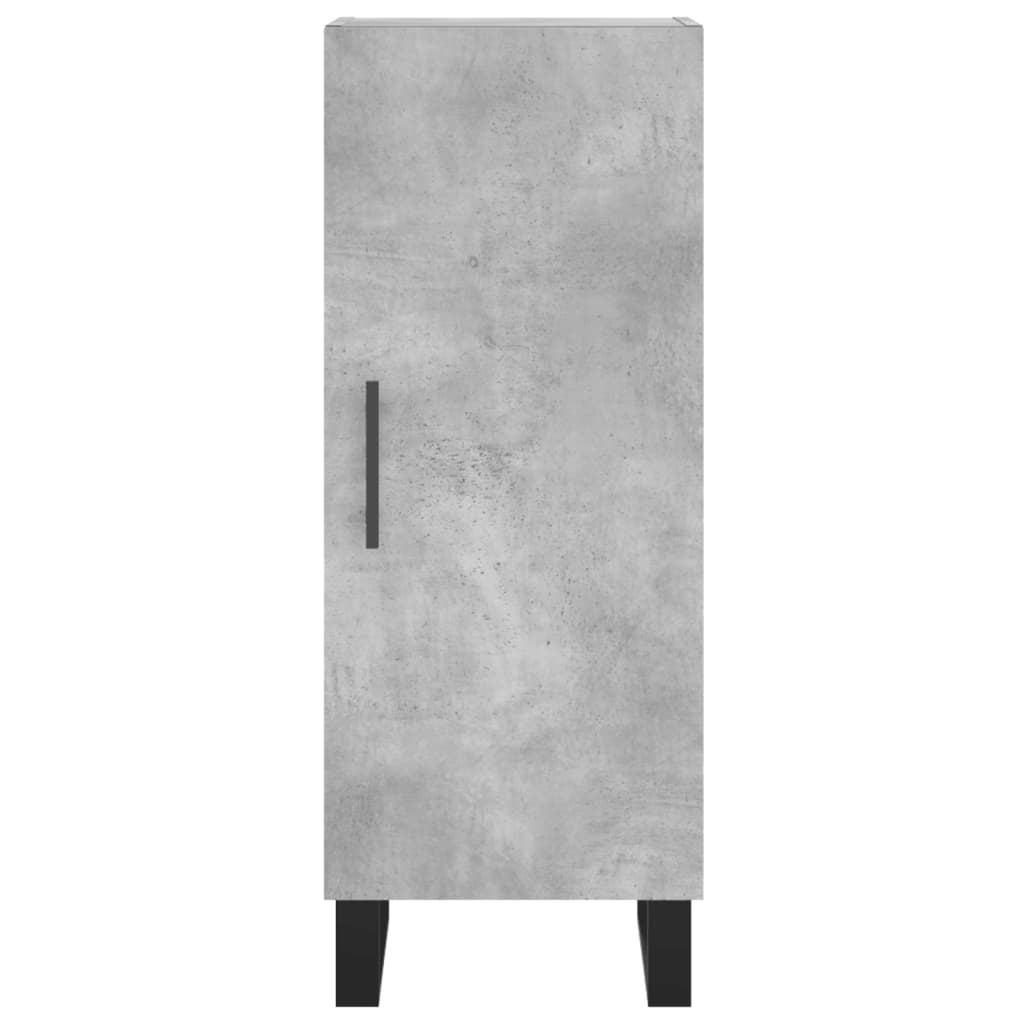 vidaXL Highboard Concrete Grey 34,5x34x180 cm Engineered Wood