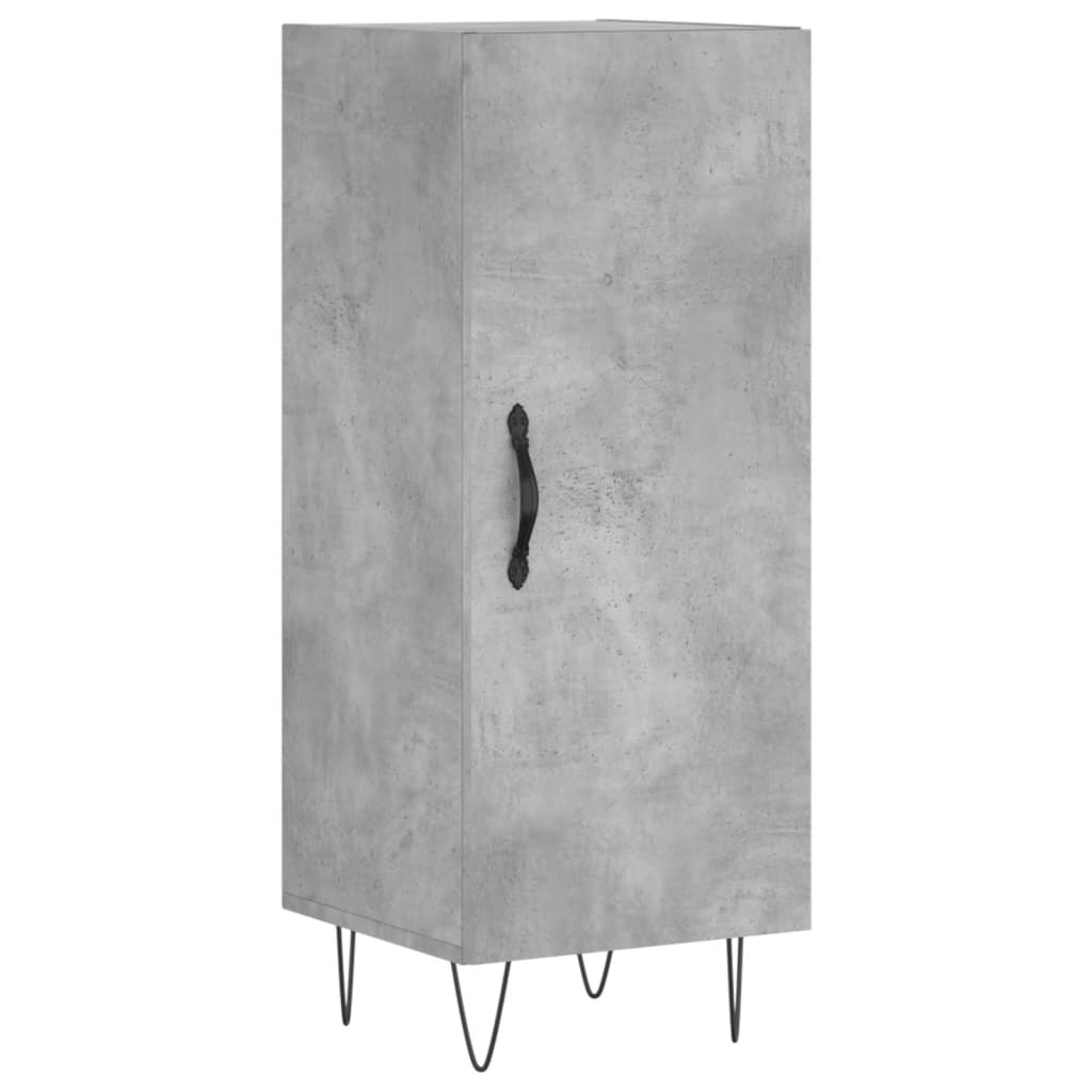 vidaXL Highboard Concrete Grey 34.5x34x180 cm Engineered Wood