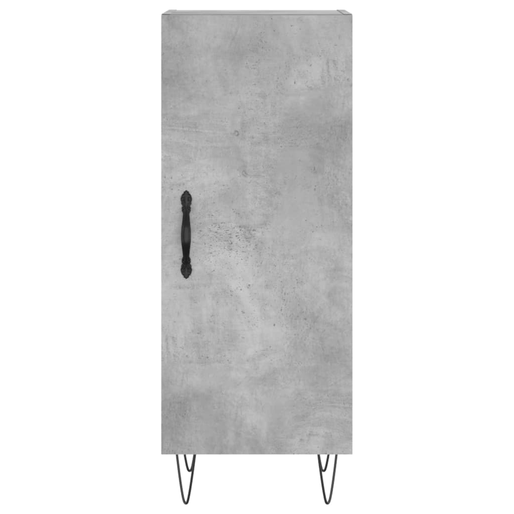 vidaXL Highboard Concrete Grey 34.5x34x180 cm Engineered Wood