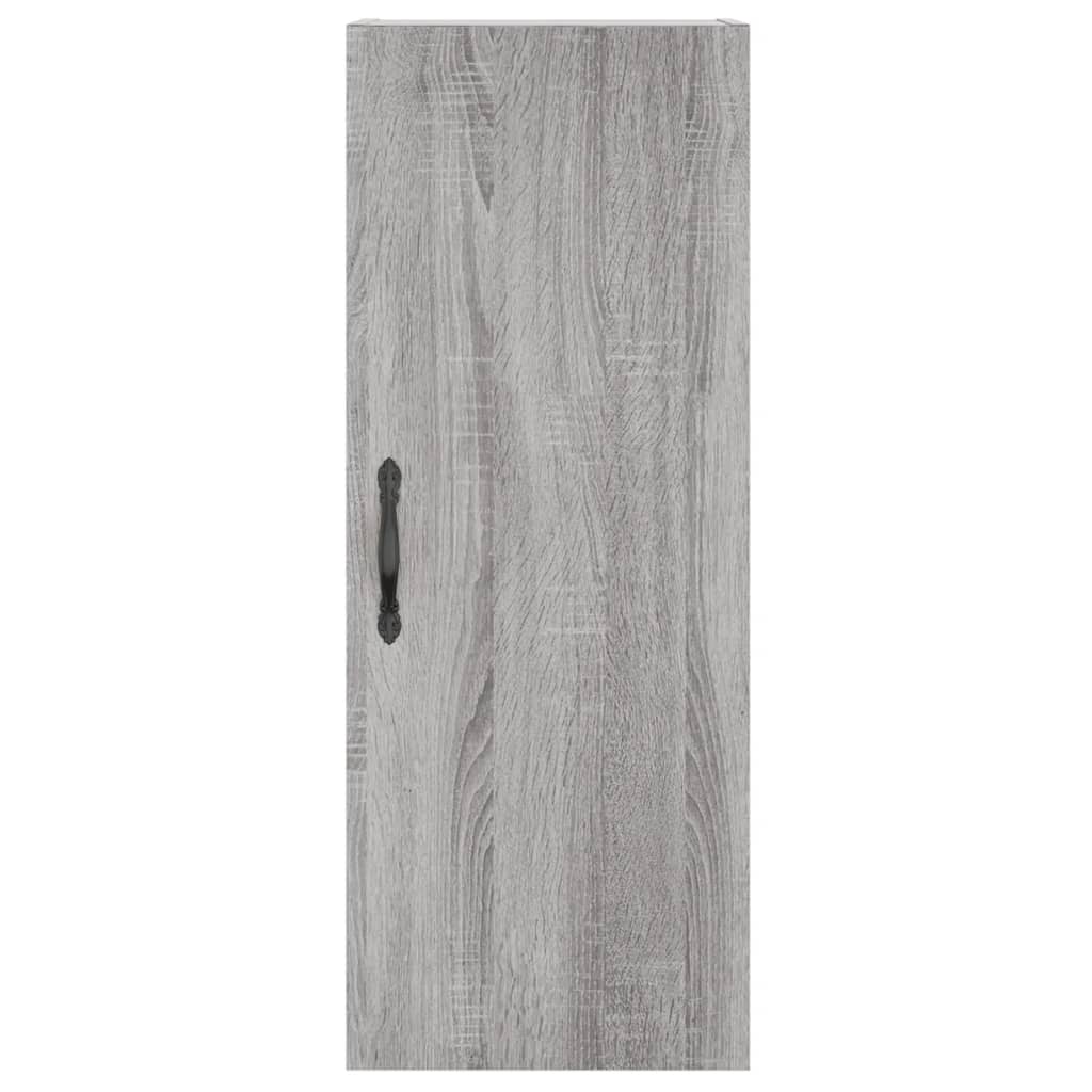 vidaXL Highboard Grey Sonoma 34,5x34x180 cm Engineered Wood