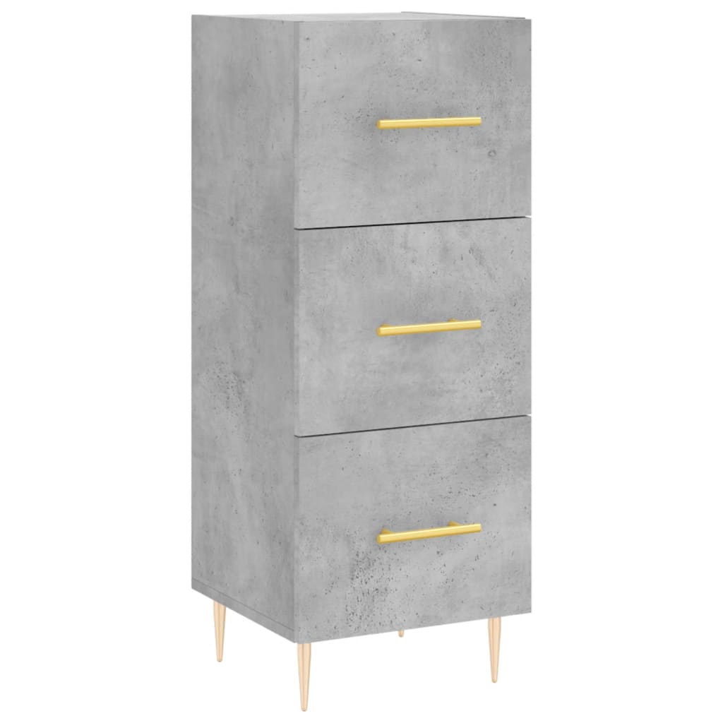vidaXL Highboard Concrete Grey 34,5x34x180 cm Engineered Wood