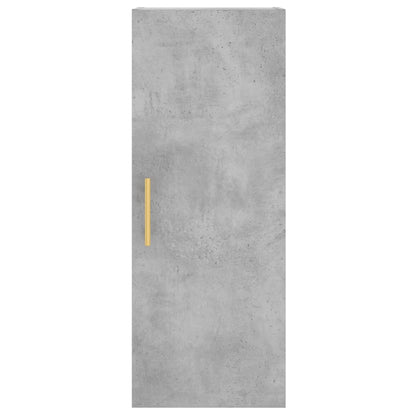 vidaXL Highboard Concrete Grey 34,5x34x180 cm Engineered Wood
