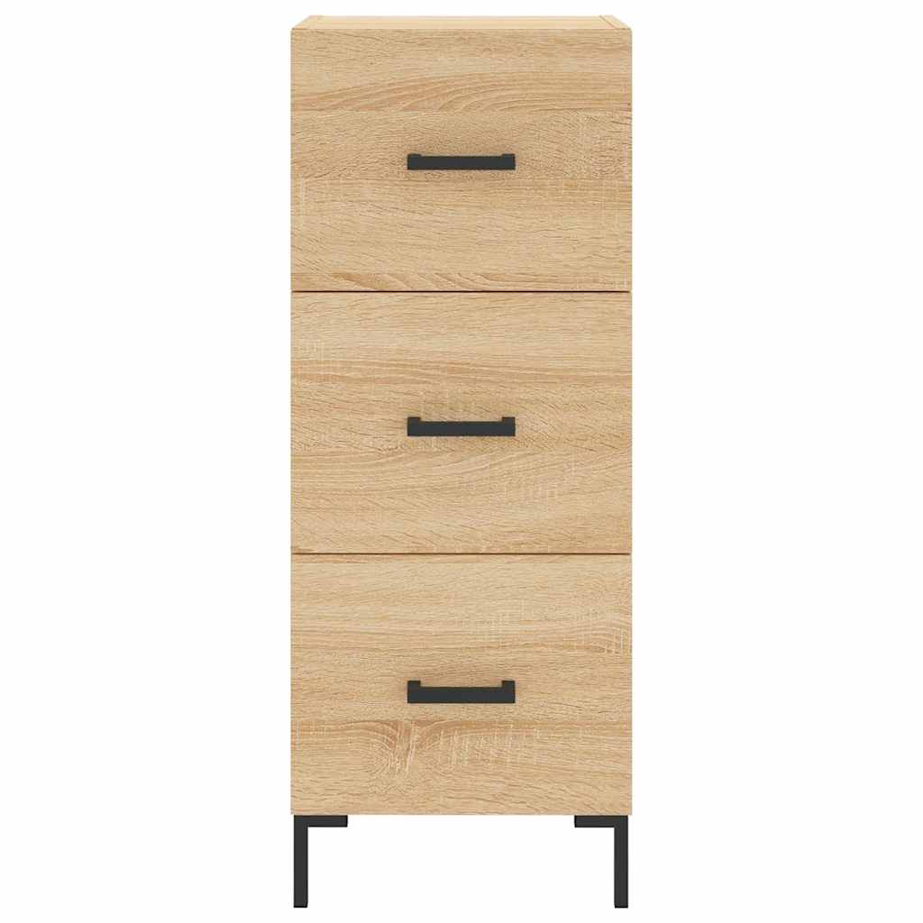 vidaXL Highboard Sonoma Oak 34.5x34x180 cm Engineered Wood