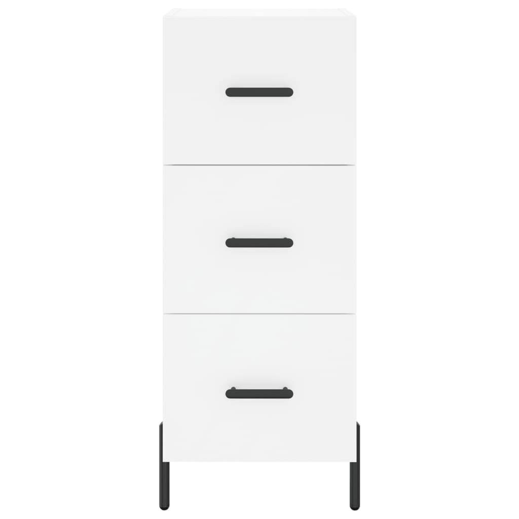 vidaXL Highboard White 34,5x34x180 cm Engineered Wood