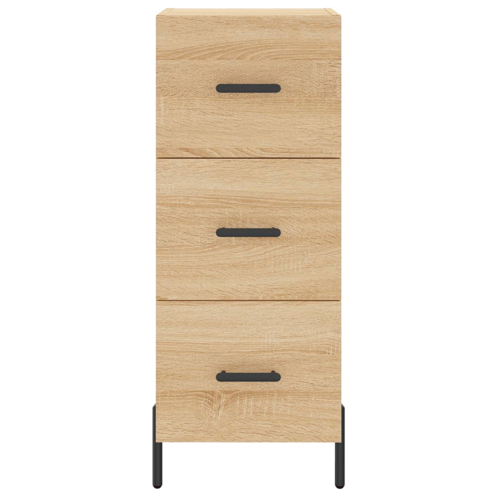 vidaXL Highboard Sonoma Oak 34.5x34x180 cm Engineered Wood