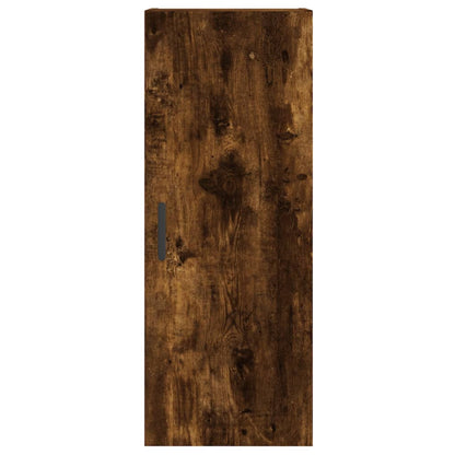 vidaXL Highboard Smoked Oak 34,5x34x180 cm Engineered Wood