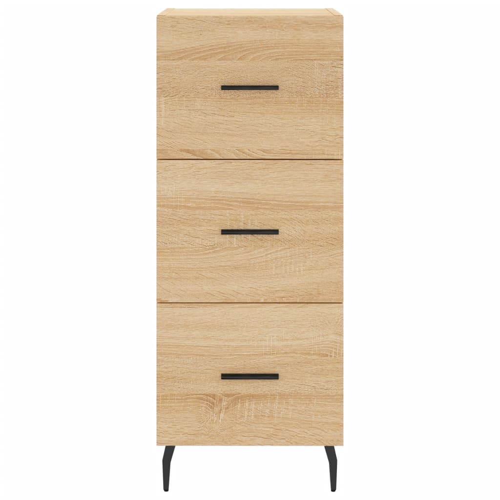 vidaXL Highboard Sonoma Oak 34.5x34x180 cm Engineered Wood