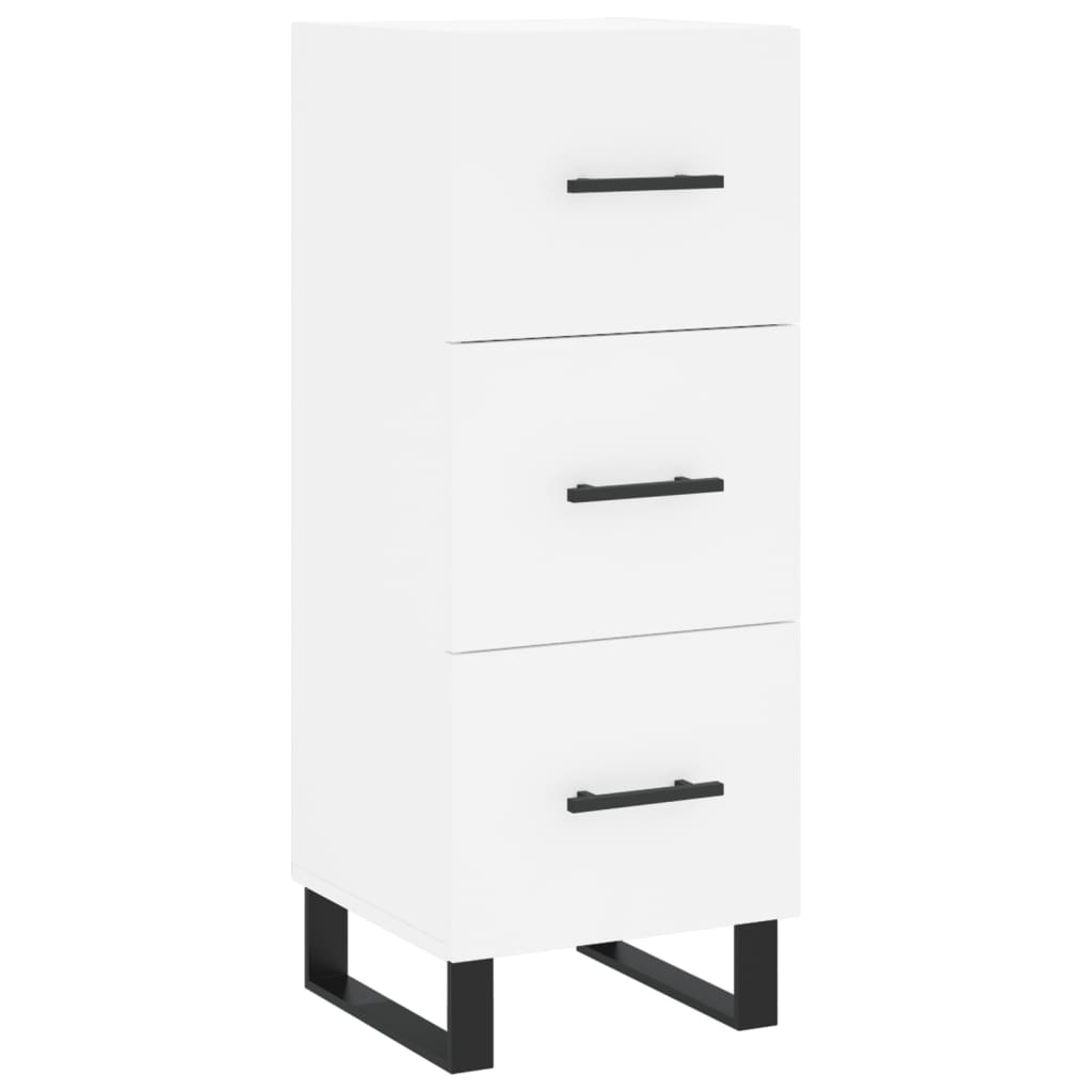 vidaXL Highboard White 34,5x34x180 cm Engineered Wood