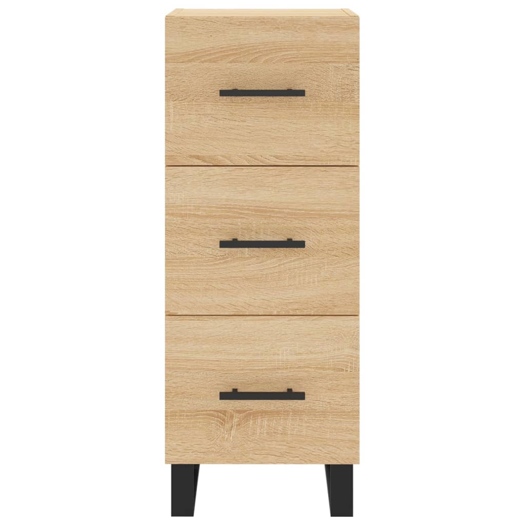 vidaXL Highboard Sonoma Oak 34.5x34x180 cm Engineered Wood
