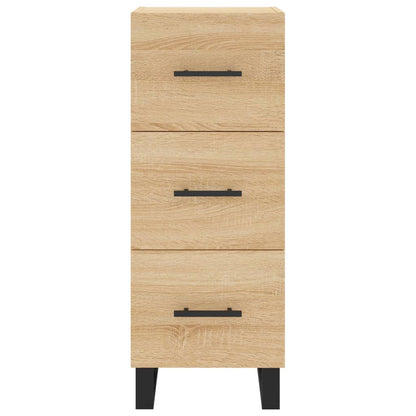 vidaXL Highboard Sonoma Oak 34.5x34x180 cm Engineered Wood