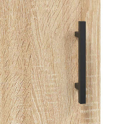 vidaXL Highboard Sonoma Oak 34.5x34x180 cm Engineered Wood
