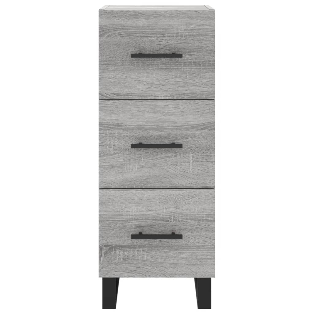 vidaXL Highboard Grey Sonoma 34,5x34x180 cm Engineered Wood