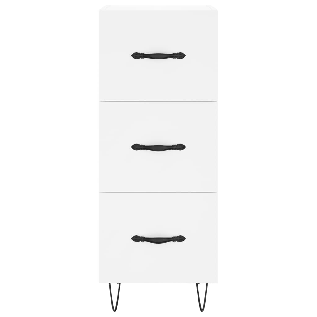 vidaXL Highboard White 34.5x34x180 cm Engineered Wood
