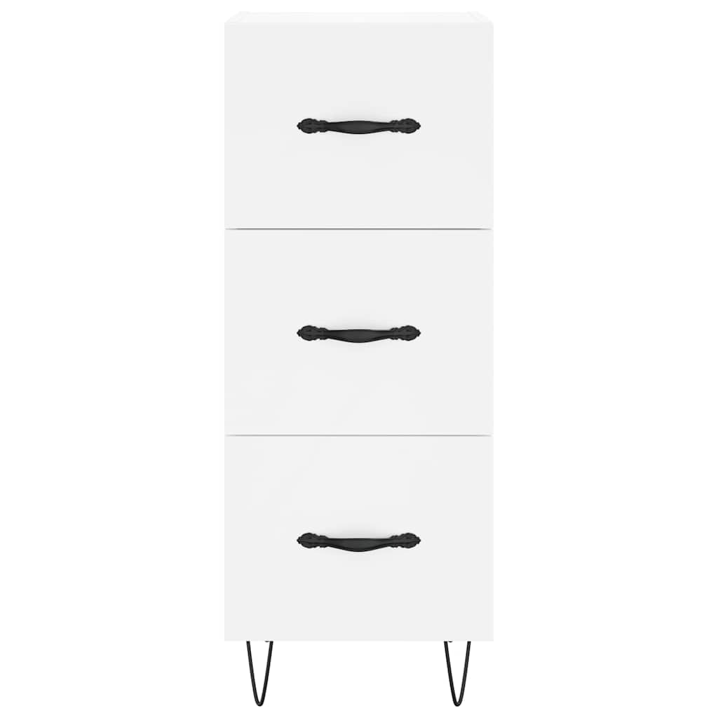 vidaXL Highboard White 34.5x34x180 cm Engineered Wood