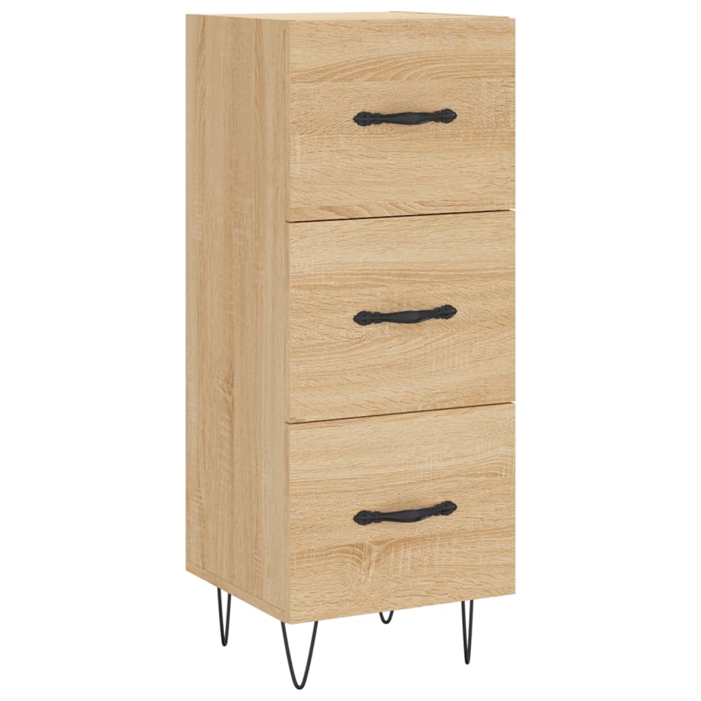 vidaXL Highboard Sonoma Oak 34.5x34x180 cm Engineered Wood