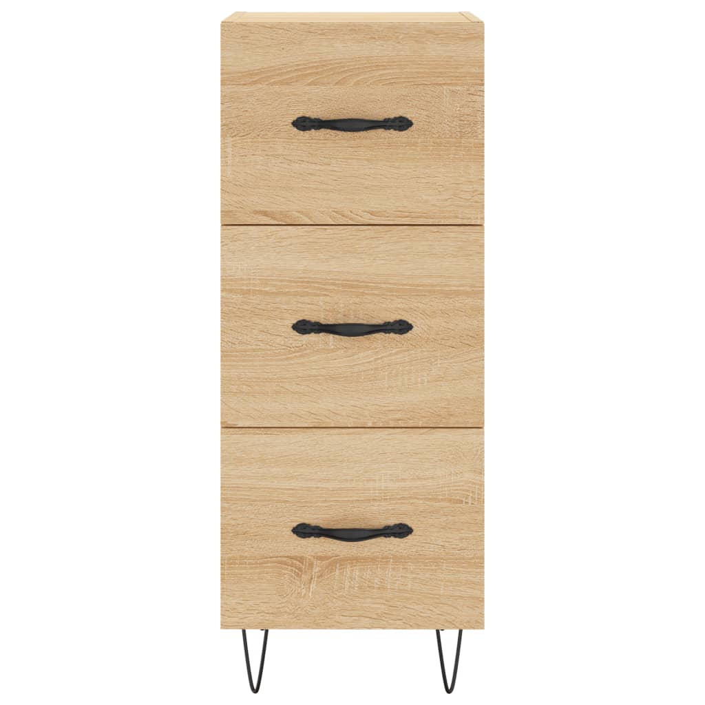 vidaXL Highboard Sonoma Oak 34.5x34x180 cm Engineered Wood