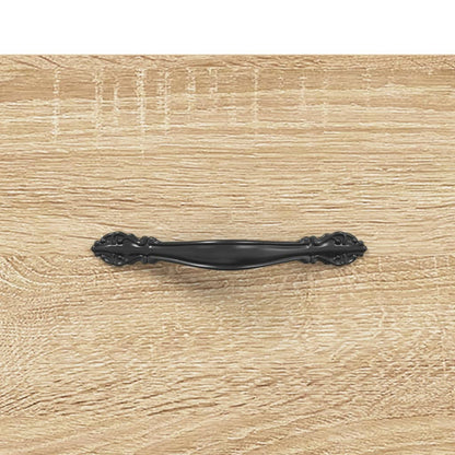 vidaXL Highboard Sonoma Oak 34.5x34x180 cm Engineered Wood