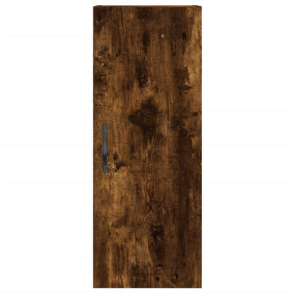 vidaXL Highboard Smoked Oak 34.5x34x180 cm Engineered Wood