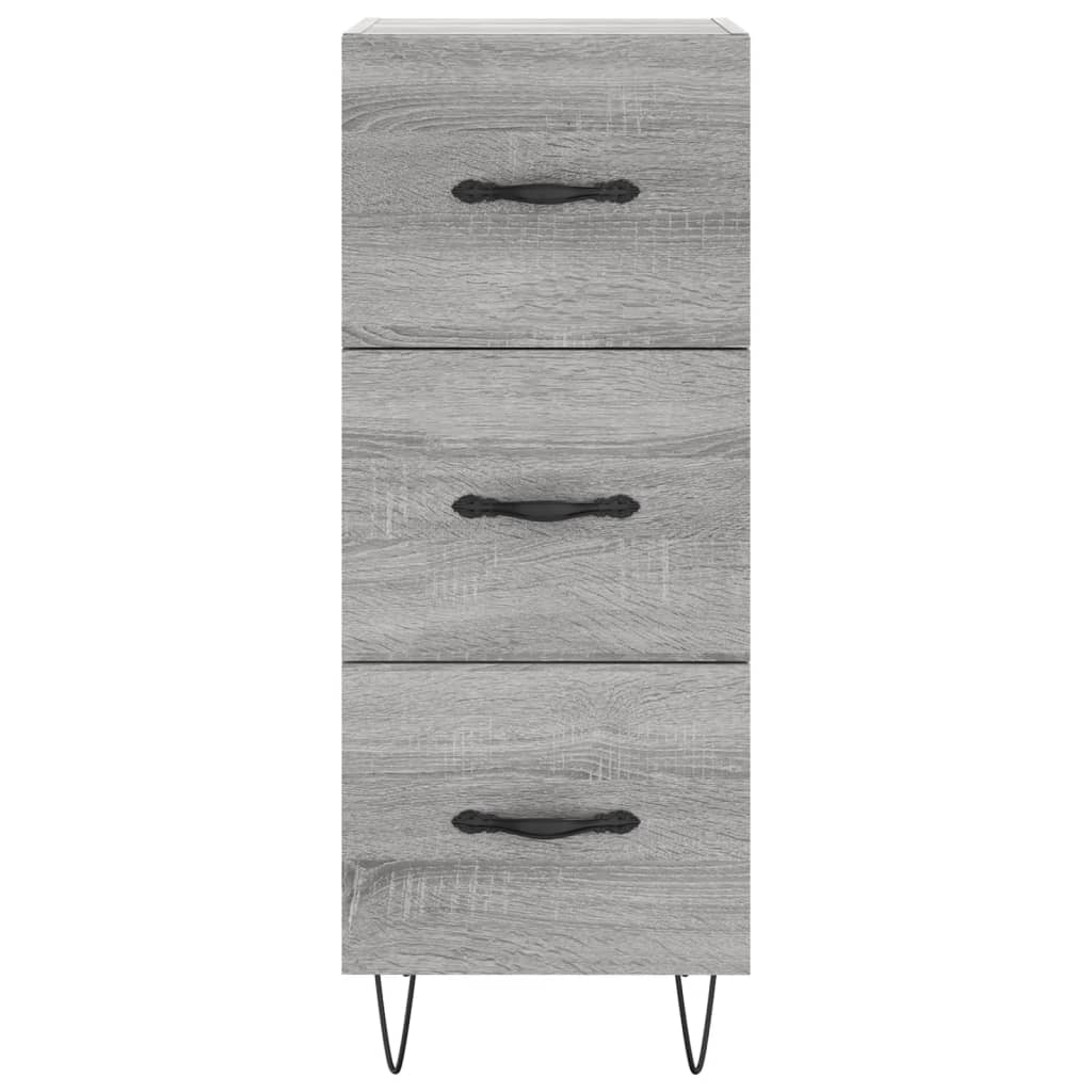 vidaXL Highboard Grey Sonoma 34,5x34x180 cm Engineered Wood