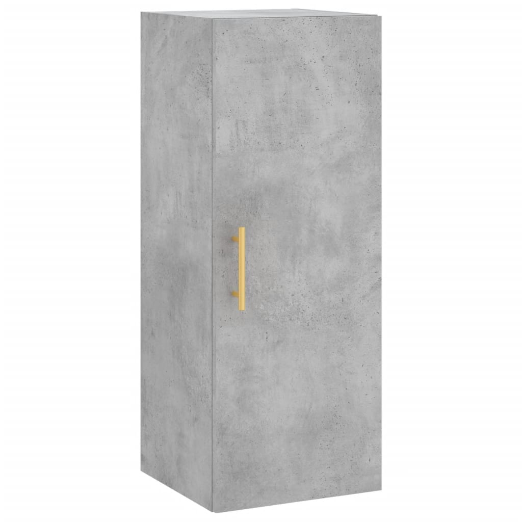 vidaXL Highboard Concrete Grey 34,5x34x180 cm Engineered Wood
