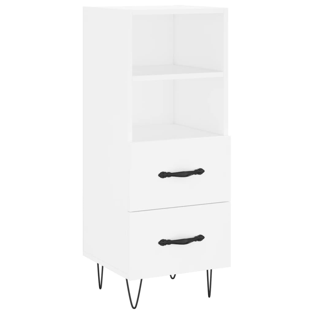 vidaXL Highboard White 34.5x34x180 cm Engineered Wood