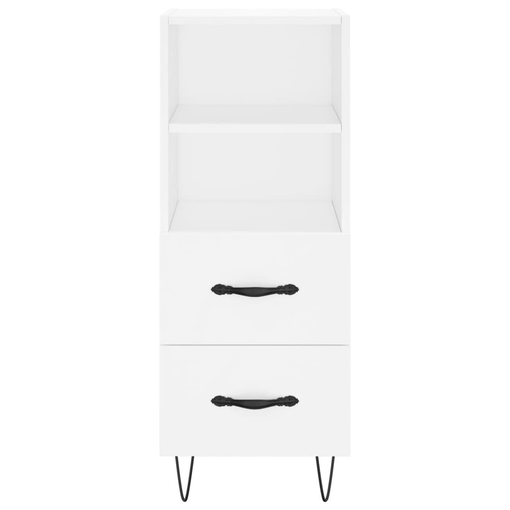 vidaXL Highboard White 34.5x34x180 cm Engineered Wood