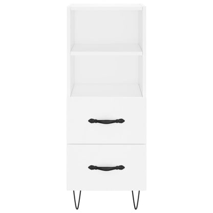 vidaXL Highboard White 34.5x34x180 cm Engineered Wood