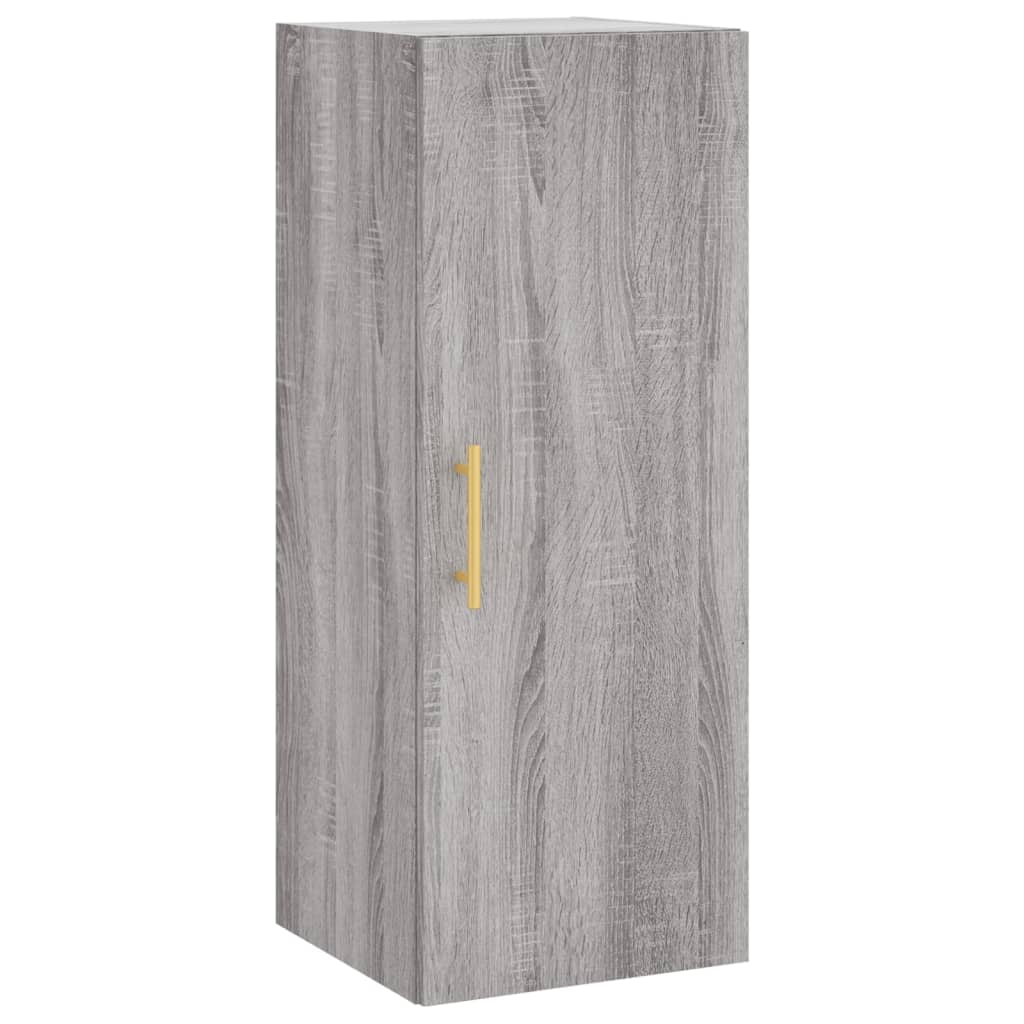 vidaXL Highboard Grey Sonoma 34.5x34x180 cm Engineered Wood