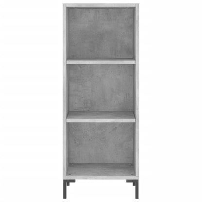 vidaXL Highboard Concrete Grey 34.5x34x180 cm Engineered Wood