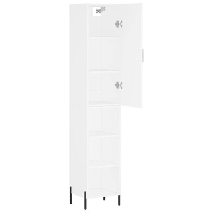 vidaXL Highboard White 34.5x34x180 cm Engineered Wood
